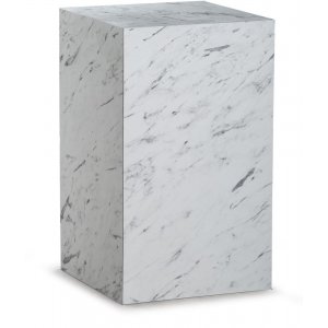 Stone sidobord - Vit marmor