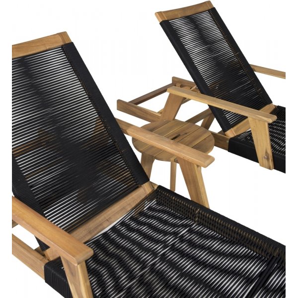 Little John loungegrupp - Svart/Natur Little John loungegrupp - Svart/Natur