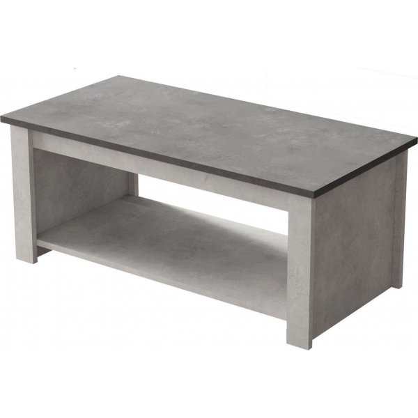 Luvio soffbord 14, 100x50 cm - Silver/antracit Luvio soffbord 14, 100x50 cm - Silver/antracit