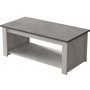 Luvio soffbord 14, 100x50 cm - Silver/antracit