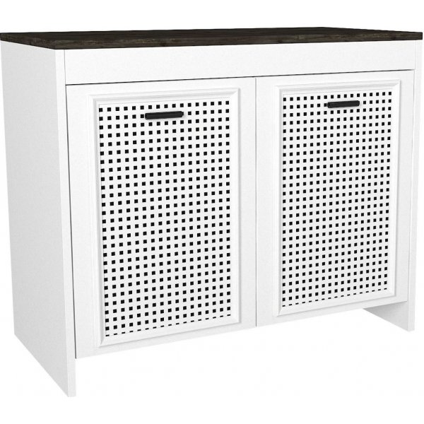 Done skåp - Vit/mörkbrun Done skåp - Vit/mörkbrun