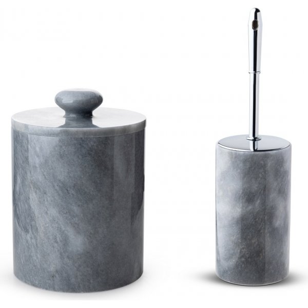 Badrumsset i grå marmor från Verona med 7 delar Badrumsset i grå marmor från Verona med 7 delar