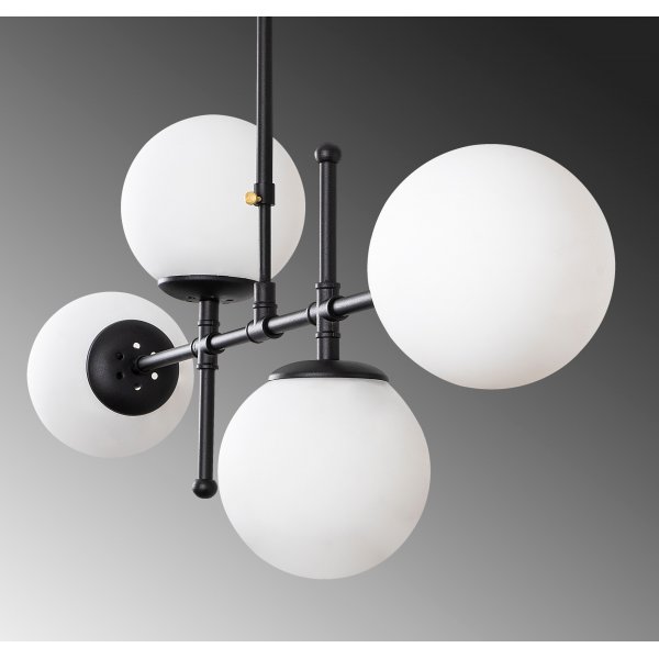 Plafonnier Mudoni 951-3 - Noir/blanc