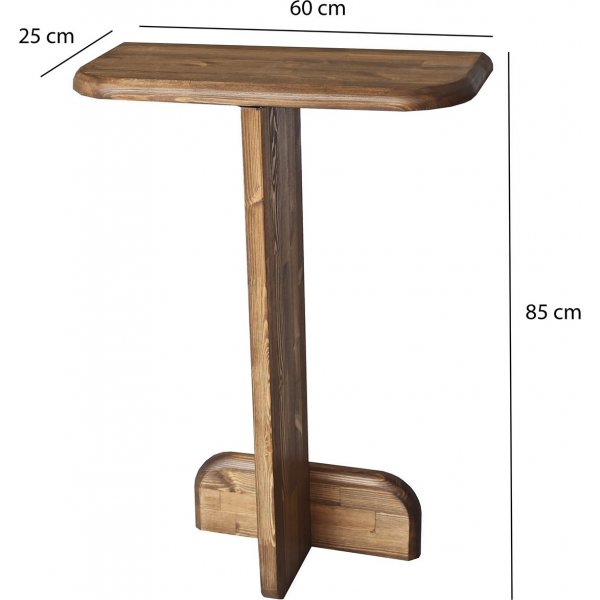 Pratico avlastningsbord 80 x 25 cm - Valnöt Pratico avlastningsbord 80 x 25 cm - Valnöt