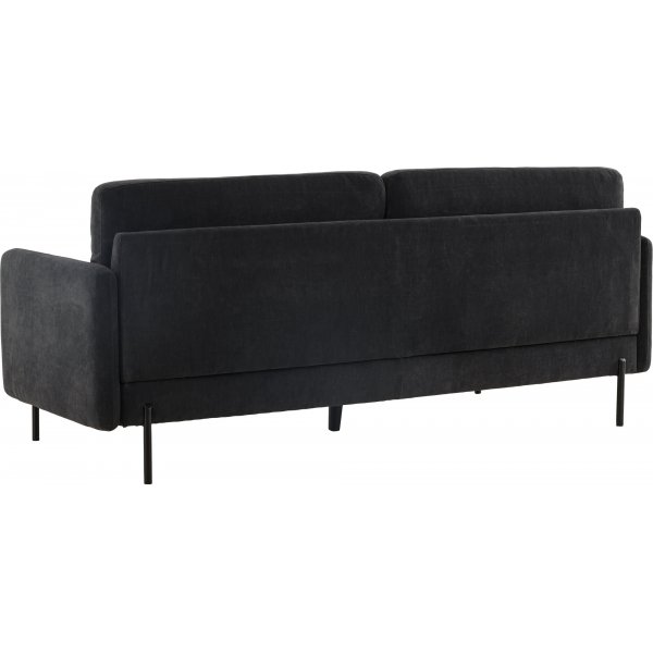 Antibes 2-sits soffa - Svart/Mörkgrå Antibes 2-sits soffa - Svart/Mörkgrå