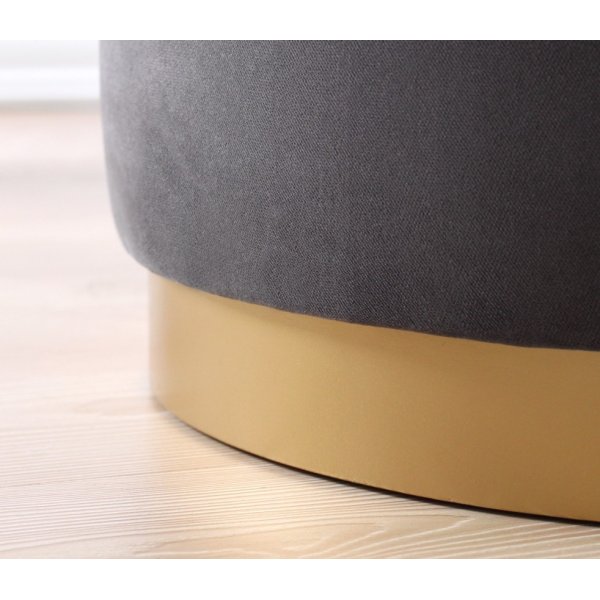 Pouf Dover - Gris Foncé Pouf Dover - Gris Foncé