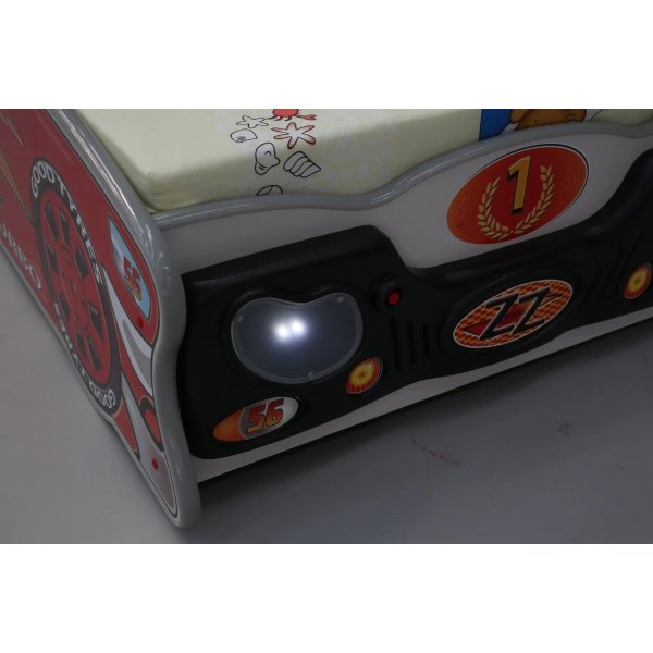 Zigzag racewagenbedje - 80 x 160 cm