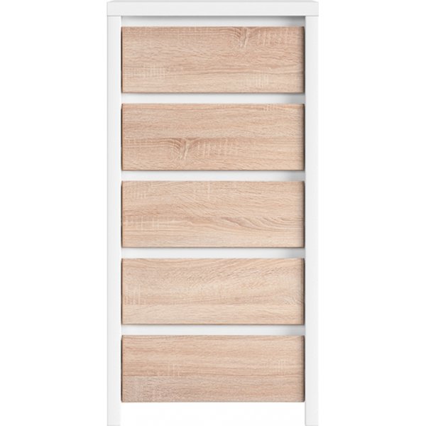 Kaspische ladekast 56 x 112,5 cm - Wit/sonoma eiken Kaspische ladekast 56 x 112,5 cm - Wit/sonoma eiken