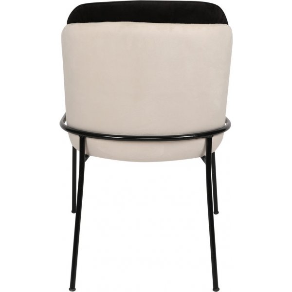 Ensemble de chaises Doris - Noir/blanc crème Ensemble de chaises Doris - Noir/blanc crème