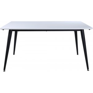 Hendry matbord 150-240 cm - Vit/svart
