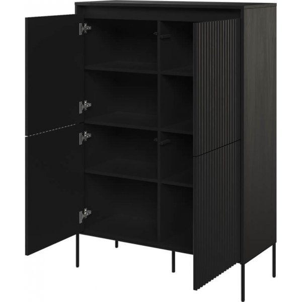 Meuble Tendance H140 cm - Noir Meuble Tendance H140 cm - Noir