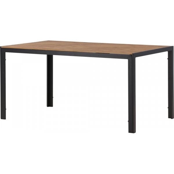 Break matbord 150 x 90 cm - Brun/Svart