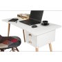 Balbina skrivbord 120x60 cm - Vit