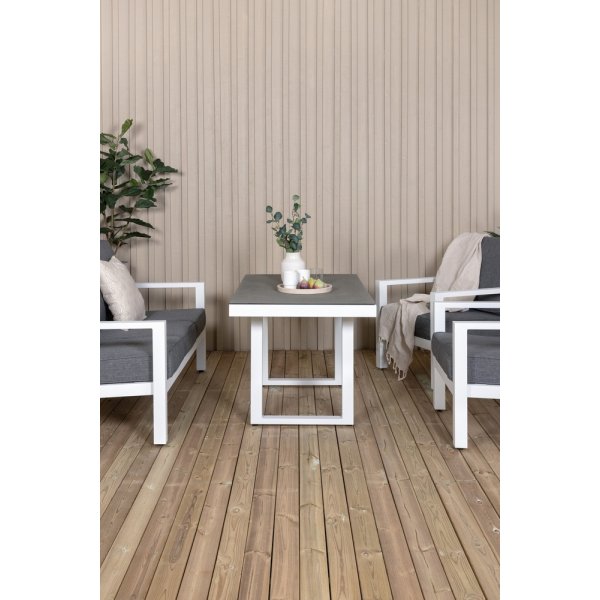 Barcelona soffgrupp - Vit/grå Barcelona soffgrupp - Vit/grå