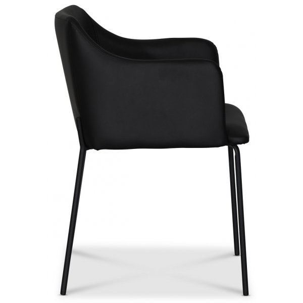 York Karmstol i svart PU + Fläckborttagare för möbler York Karmstol i svart PU + Fläckborttagare för möbler