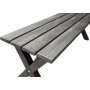 Scottsdale sittbnk 140 cm - Shabby Chic Gr + Textilskydd fr mbler