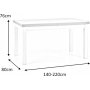 Callahan matbord 80x140-220 cm - Riviera ek