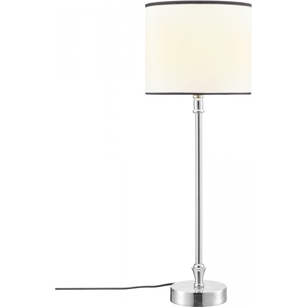 Liam bordslampa - Vit/svart/krom - 58 cm Liam bordslampa - Vit/svart/krom - 58 cm