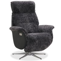 Duvnäs reclinerfåtölj med inbyggt fotstöd (El) - Grått fårskinn Duvnäs reclinerfåtölj med inbyggt fotstöd (El) - Grått fårskinn