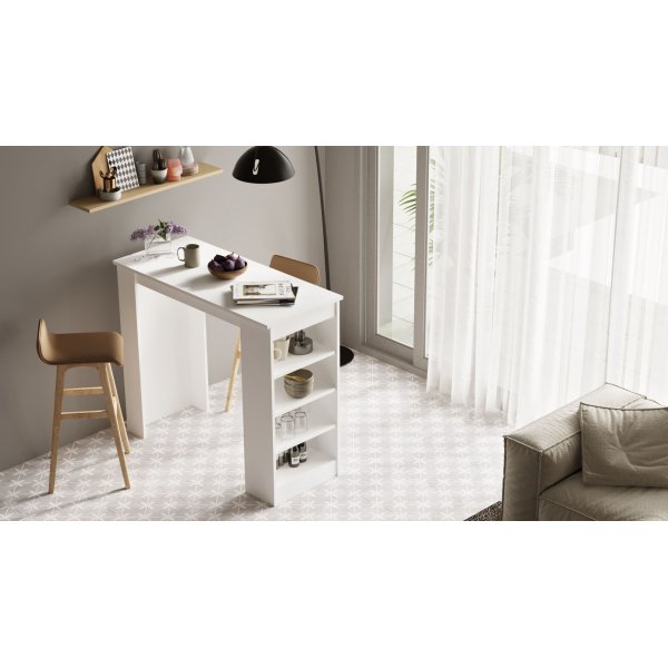 Table de bar Style 120 x 51,6 cm - Blanc Table de bar Style 120 x 51,6 cm - Blanc