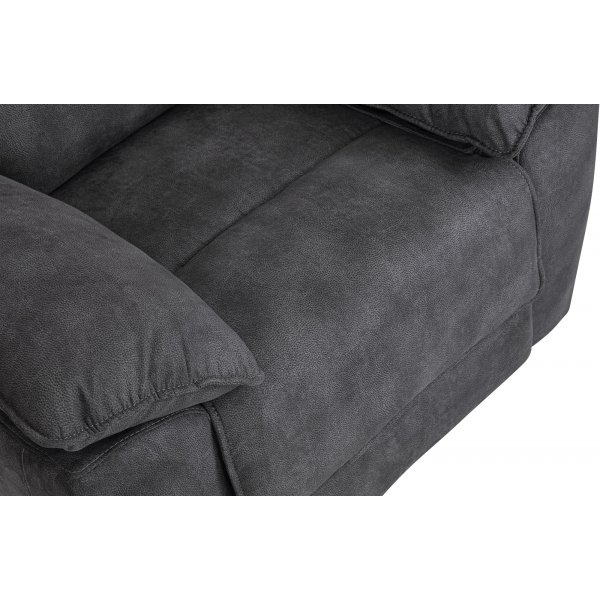 Coventry el reclinerfåtölj grå microfiber + Möbeltassar Coventry el reclinerfåtölj grå microfiber + Möbeltassar