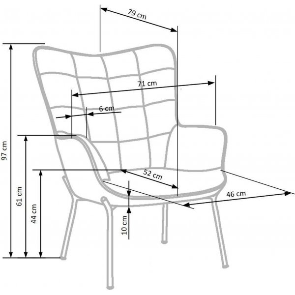 Fauteuil Ingeborg - Noir