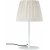 Lampe de table Agnar pour extrieur avec abat-jour pliss - Beige/blanc - 57 cm