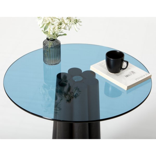 Table basse Thales Ø50 cm - Noir/bleu Table basse Thales Ø50 cm - Noir/bleu