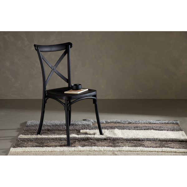 Chaise de salle à manger Crosett - Noir Chaise de salle à manger Crosett - Noir