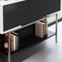 Force avlastningsbord - Svart/vit/silver
