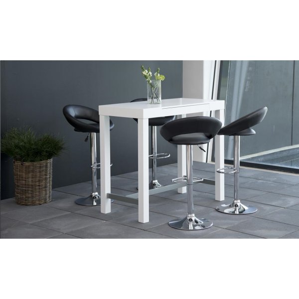 Plump barstol - Svart PU Plump barstol - Svart PU