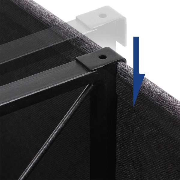 Joar sittbnk med frvaring 110 cm - Mrkgr