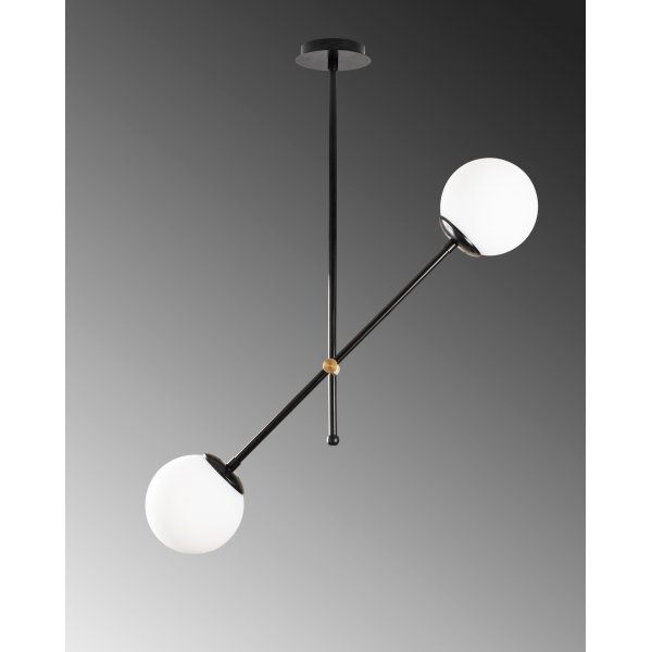 Plafonnier Mudoni 636-S - Noir/blanc