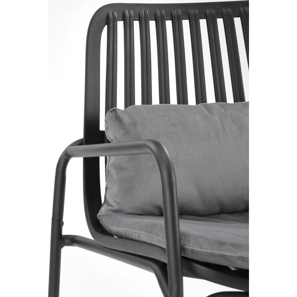 Fauteuil Melby - Noir/gris