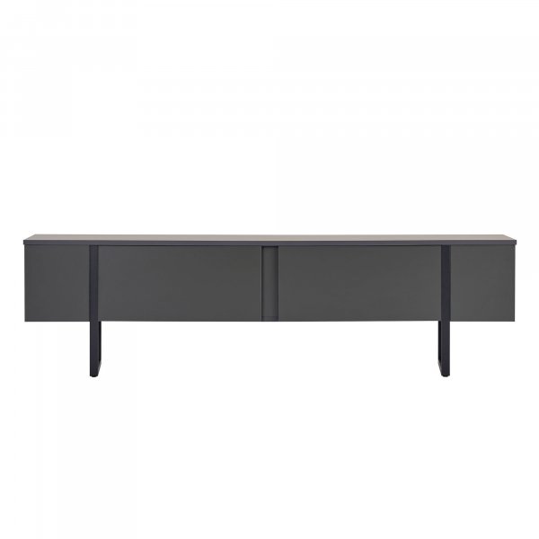 TV-b�nk Orost 180 cm - Antracit/svart