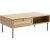 Table basse Dubai 110 x 60 cm - Chne/rotin artificiel