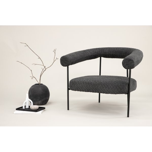 Fauteuil Hökåsen x Josefin Lustig - Noir/gris foncé Fauteuil Hökåsen x Josefin Lustig - Noir/gris foncé