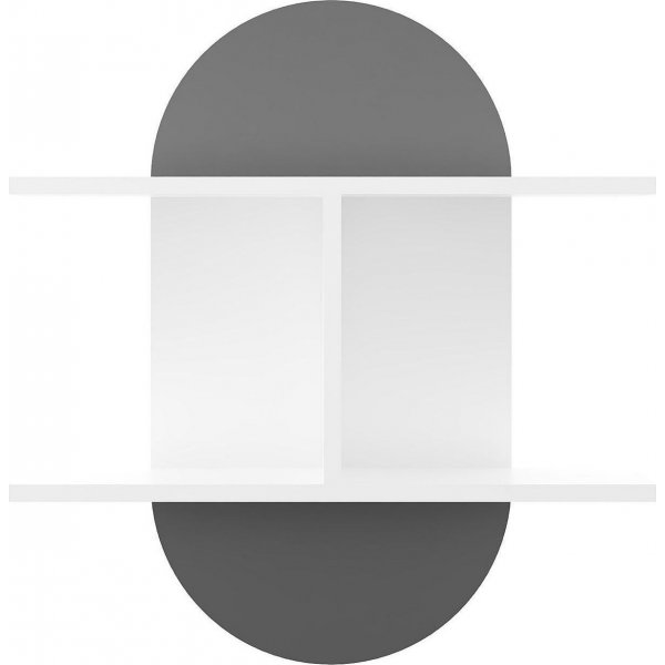 Auro vägghylla - Vit/antracit Auro vägghylla - Vit/antracit