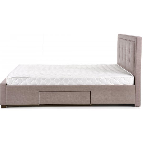 Cadre de lit Neveah - Beige/noyer Cadre de lit Neveah - Beige/noyer