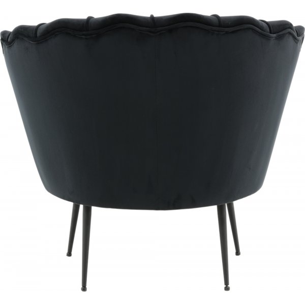 Ballini fåtölj - Svart sammet Ballini fåtölj - Svart sammet