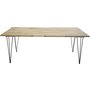 Annelie matbord 200 cm - Svart/naturtr