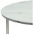 Alisma soffbord 80 cm - Vit marmor/krom