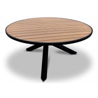 Ekenäs runt matbord Ø150 - Svart/Ek-polywood Ekenäs runt matbord Ø150 - Svart/Ek-polywood