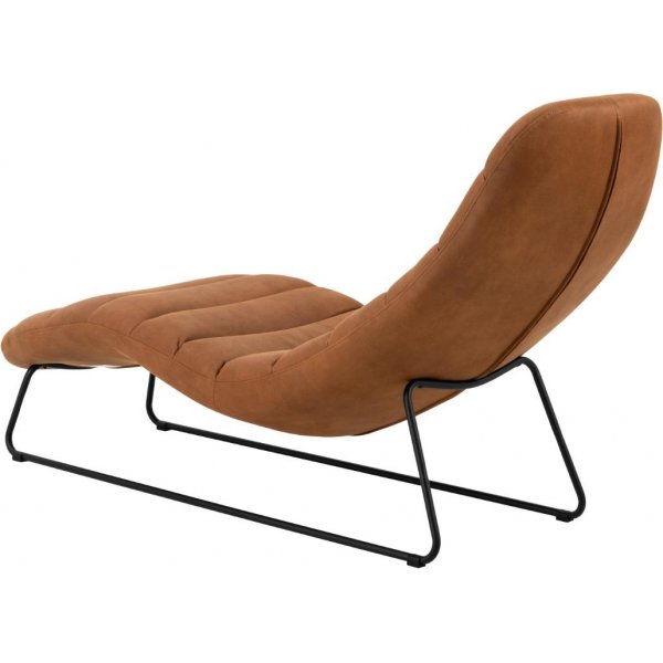 Chaplin divanftlj - Brun ldermix/matt svart