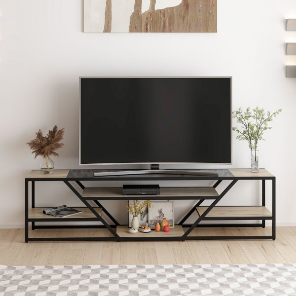 Lora TV-standaard - Zwart Lora TV-standaard - Zwart
