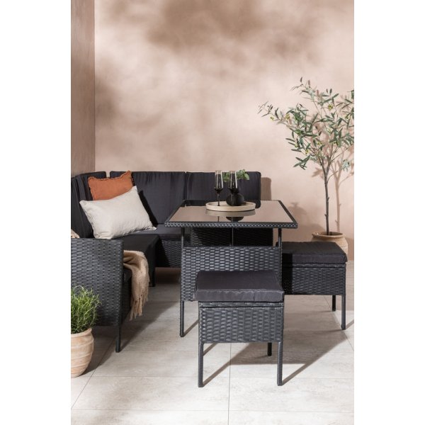 Groupe de canapé d\\\'angle Knock - Noir Groupe de canapé d\\\'angle Knock - Noir