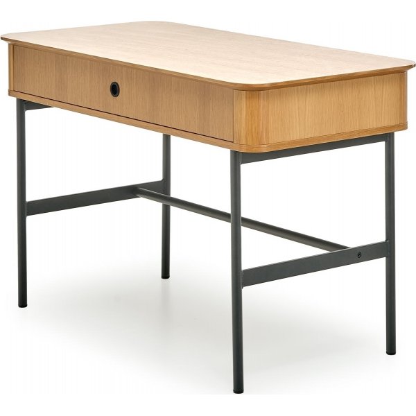 Bureau Giga 117x59 cm - Chne/noir