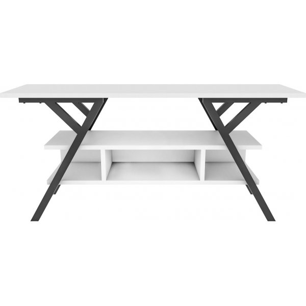 Minerva TV-bänk - Svart/vit Minerva TV-bänk - Svart/vit