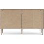 Rome dressoir met 2 schuifdeuren en 3 laden - Hickory/wit