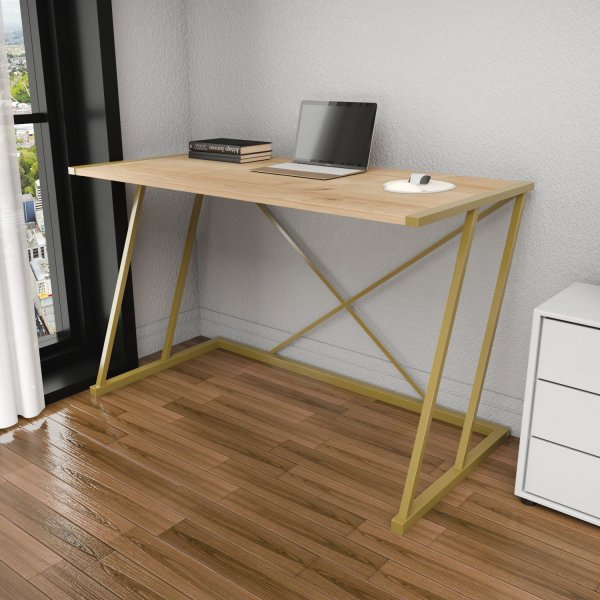 Bureau Adlade 114 x 60 cm - Or/chne